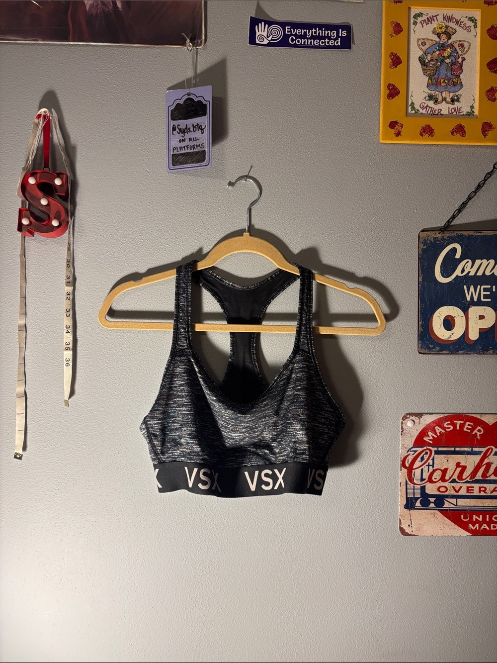 Victoria's Secret Black & Gray Sports Bra